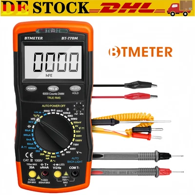 TRMS Digital Multimeter AC DC Strom Voltmeter Amperemeter Auto Range 20A/1000V - Bild 1 von 4