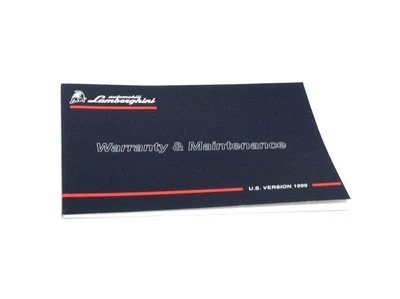 Lamborghini Diablo 1999 manual de garantía y mantenimiento Foto 1 de 2