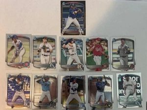 2025 Bowman Chrome Baseball Karten Lot 11 Karten insgesamt 1 Reptilienfolie - Bild 1 von 4