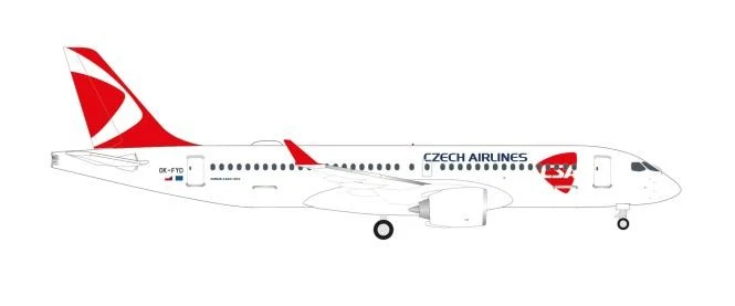 Herpa Wings 1:500 Airbus A220-300 CSA Czech Airlines 538640 - Bild 1 von 1