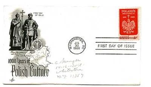 1313 Polish Millennium ArtCraft, light pencil addressed, FDC - Picture 1 of 1