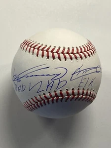 VLADIMIR GUERRERO and VLADDY JR. signed auto Official MLB Baseball JSA - Picture 1 of 4