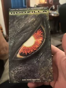 Godzilla VHS Tape 1998 Vintage Film Video Matthew Broderick Hank Azaria Classic - Picture 1 of 6