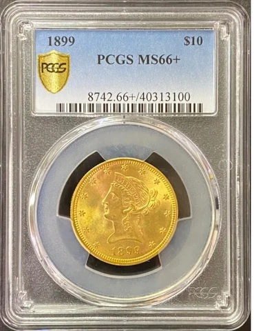 1899 $10 Liberty Head PCGS MS66+ Cover