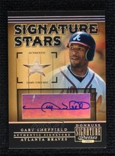 2005 Donruss Signature Series Signature Stars Bat Relic Gary Sheffield Auto