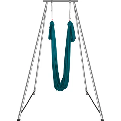 Yoga Swing Stand Hammock Aerial Silk Kit 551.15 lbs Load Yoga Frame Green - Image 1 of 4