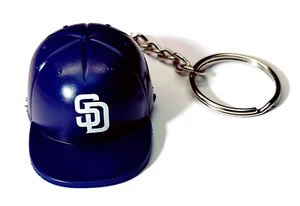 SAN DIEGO PADRES MLB KEYCHAIN PULL CAP HAT 2" LONG PLASTIC NEW LICENSED BASEBALL - Picture 1 of 1
