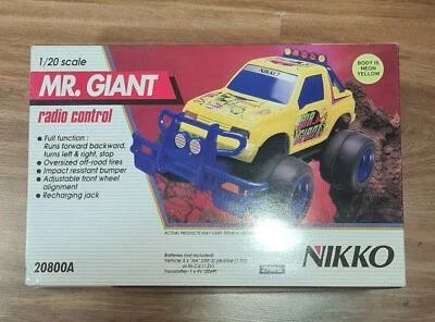NIKKO RC MR.GIANT NEON YELLOW ver. BOXED TESTED Complete NEW MALAYSIA made - Image 1 of 4