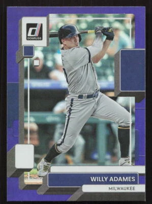 2022 Donruss Willy Adames Holo Purple #139 Card - Image 1 of 2