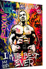 Leinwand Bilder  Boxer Mike Tyson Pop Art Wandbilder -Hochwertiger Kunstdruck