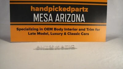 1967 MERCEDES BENZ 230 W110 OEM AUTOMATIC SCRIPT TRUNK EMBLEM - GORGEOUS!!! - Image 1 of 4