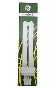 GE 18W 2 PIN LONGLAST BIAX D G24D-2 1200 LUMEN FLUORESCENT LAMP 12864 - Picture 1 of 7