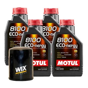 4L Motul 8100 ECO-NERGY 5W30 Wix Filter Motor Oil Change Kit API SL - Picture 1 of 1