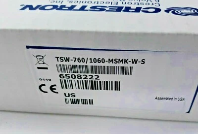 Crestron TSW-760/1060-MSMK-W-S Multi-Surface Touch Screen Mount Kit (White) New