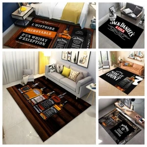 New Large Area Rugs Jack Daniel-Whisky Printed Rug Carpet for Home living room - Picture 1 of 41