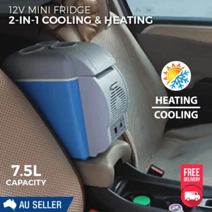 12V Mini Car Refrigerator 7.5 Litre Portable 2-in-1 Cooling and Heating Modes - Picture 1 of 9