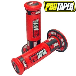 HONDA Red ProTaper 7/8" Grips for Dirt Bike - CRF70 CRF110 CRF150 CRF250 CRF450 - Picture 1 of 6