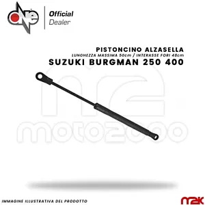 AMMORTIZZATORE PISTONCINO PISTONE ALZA SELLA MOLLA GAS 50cm SUZUKI BURGMAN 400 - Foto 1 di 4