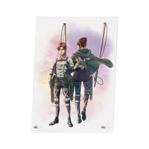 Ichiban Kuji Attack on Titan E Prize Acrylic Board Levi & Hange B5 Size 2025 - Picture 1 of 4