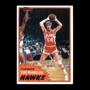 Tom McMillen 1981-82 Topps Atlanta Hawks #70 Nice Vintage! 2