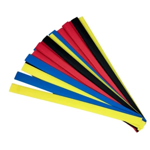 Heat Shrink Tubing / Sleeving Kit, 9.5mm , 2:1 Ratio - 4 Colours , 12 Pieces - Picture 1 of 4