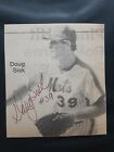 Doug Sisk New York Mets Pitcher Signed Autographed Vintage 35X4 Picture