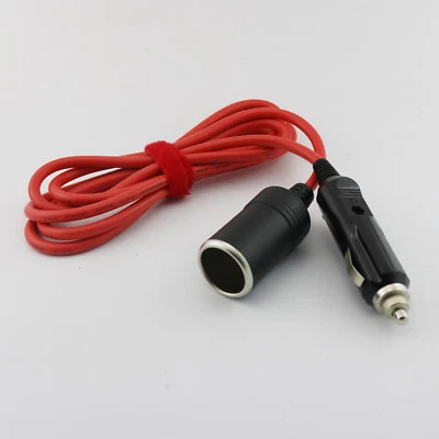 Car Cigarette Lighter Socket Extension Cable Cord with Power Indicator 12V 6FT - Image 1 of 4