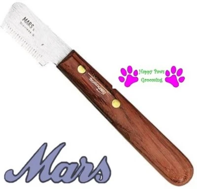 CUCHILLO PELADOR MARS 325 PERRO "TERRIER" Cardado Recorte Cuchillo Pelo Abrigo Inferior Foto 1 de 4
