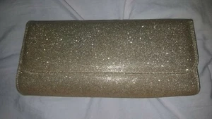 BARE ESCENTUALS Gold Glittered Make Up Clutch Bag Brand New - Picture 1 of 6