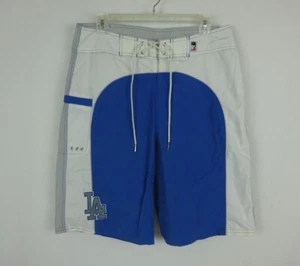 Los Angeles Dodgers Board Shorts MLB Baseball ~ Blue & White ~ Large ~ 32 - Picture 1 of 8