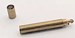 Accendino fiammifero permanente miniatura ottone vintage - Foto 1 di 4