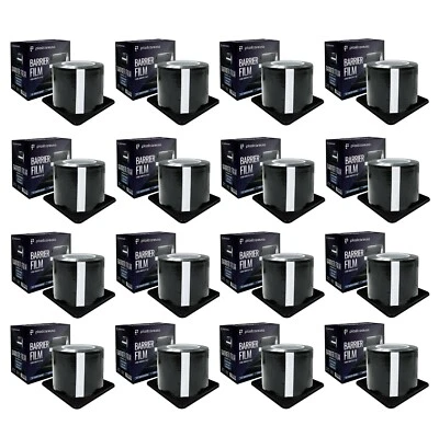 16 Black Barrier Film Tape, Sheeting Dental , Adhesive 2400 4" x 6" (16 Rolls) - Image 1 of 4