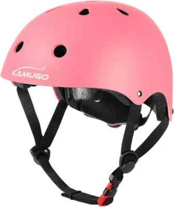 NEW (NO BOX) GIRL'S MULTI-SPORT SAFETY HELMET PINK SMALL KNEE WRIST ELBOW PADS - Picture 1 of 13