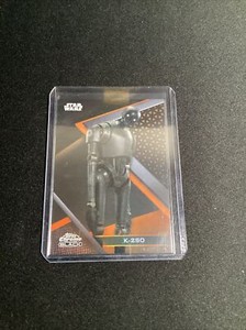 2022 Topps Chrome Black Star Wars Rogue One K-2S0 Orange Refractor # 16/25