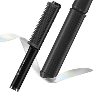 Hair Straightener Brush Negative Ion Hair Straightening Comb Brush Fast Heating  - Picture 1 of 15