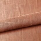 Retro Peach Solid Linen Upholstery Fabric 54"