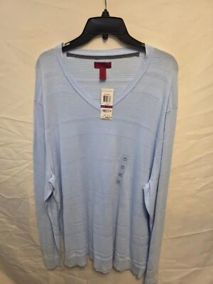 Suéter Alfani Mesa Tejida Calce Ajustado XXL Azul Pastel 85% Algodón 15% Visc Foto 1 de 4