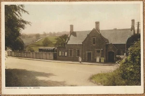 Eggesford LSWR GWR railway station Chulmleigh postcard Barnstaple Exeter Devon - Picture 1 of 2