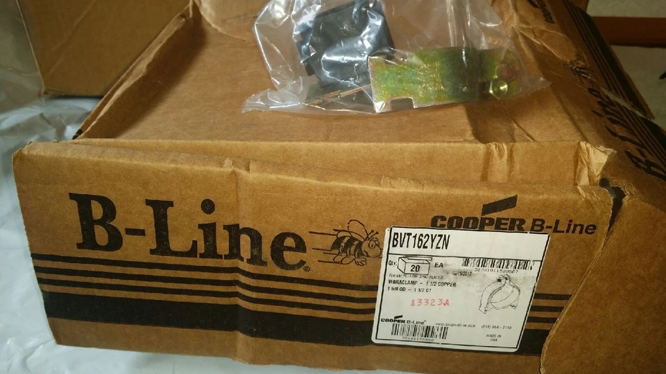 Cooper B-Line B3248-1/2-ZN Square 1-Hole Washer Plate; 1/2-13 Rod Size, 600 CT - Image 1 of 1