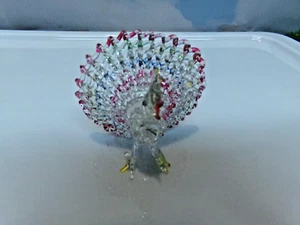 Vtg Hand Blown Spun Glass turkey med - Picture 1 of 4
