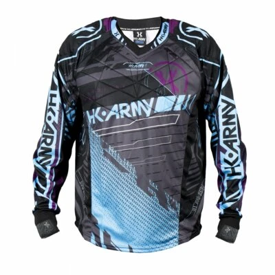 Camiseta deportiva de paintball de línea dura del ejército HK - amplificador púrpura/azul - mediana M Foto 1 de 4