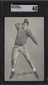 1948 W468 Exhibits Football OTTO GRAHAM Cleveland Browns SGC EX-MT 6 - Picture 1 of 2