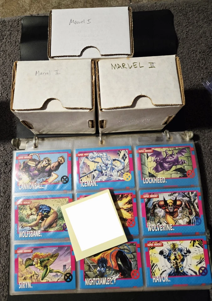 1990 1991 1992 Universo Marvel Série 1 2 3 X-Men Conjuntos Completos. Sem hologramas - Imagem 1 de 2