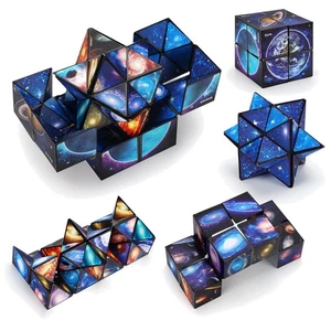 2 in 1 Sternenklarer Himmel Galaxien Zauberwürfel Kunststoff Kreatives Spielz... - Bild 1 von 9