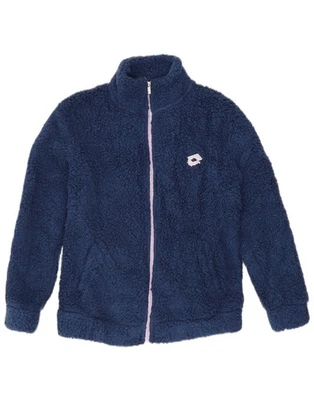LOTTO Womens Graphic Fleece Jacket UK 14 Medium Navy Blue Polyester AH03 - Image 1 of 3