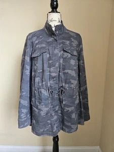 Lane Bryant Camuflaje Utility Chaqueta Mujer 14/16 Gris Ligero - Imagen 1 de 13