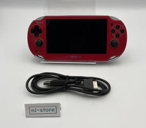 Sony PS Vita PCH-1100 Console Red w/8GB memory, dedicated cable - with defects - Picture 1 of 20