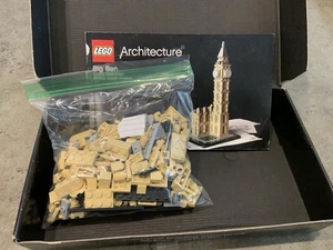 Lego Architecture BIg Ben set 21013 100% complete & Cleaned W/Box And Manual - Picture 1 of 8