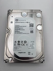 Seagate Enterprise ST6000NM0034 6TB 7.2K SAS 3.5 HDD 1HT27Z-005 (Wiped Grade A) - Picture 1 of 2