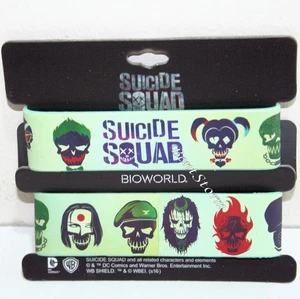 NEW DC Comics Suicide Squad Skulls Skull Mint Green Rubber Bracelet - Picture 1 of 3